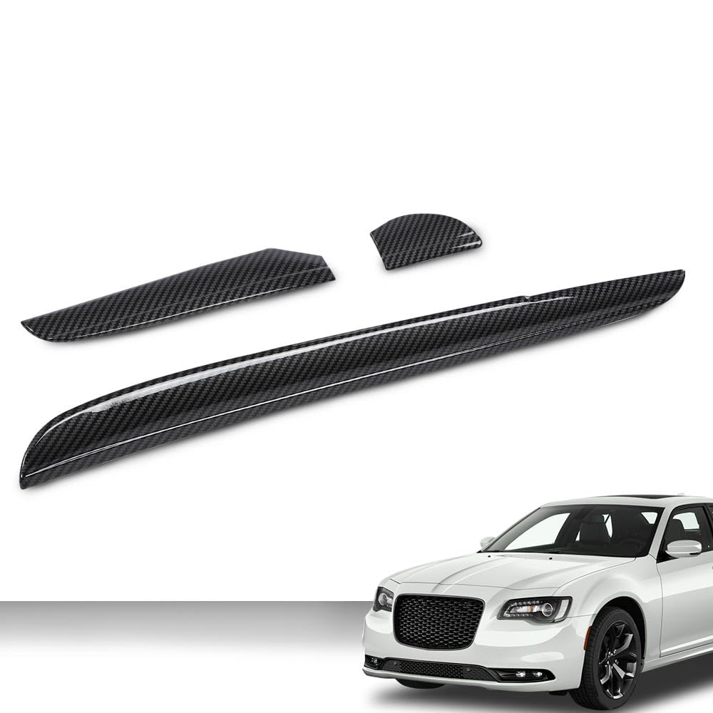 G-PLUS Central Control Dashboard Cover Trim Bezels Compatible with Chrysler 300 2011-2023