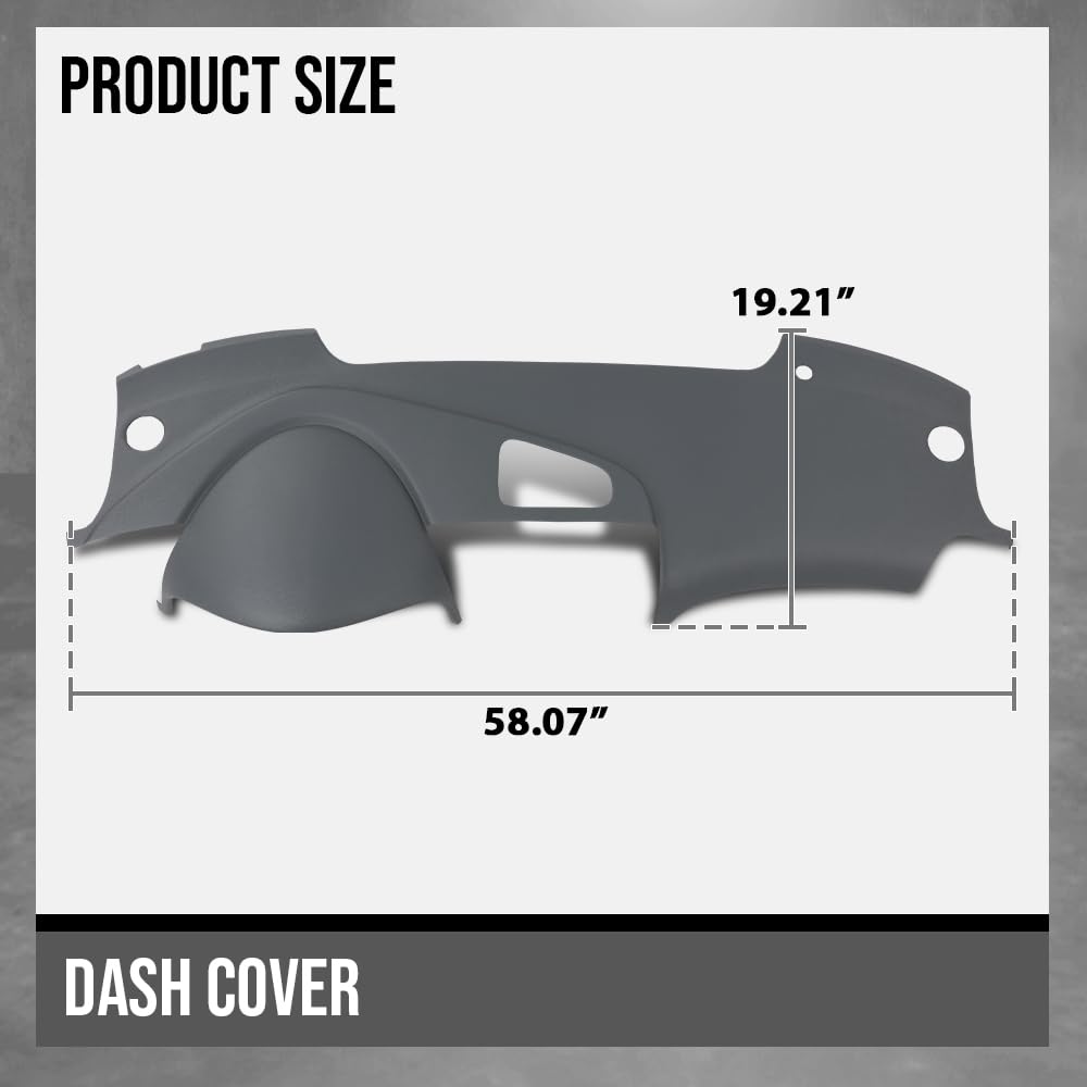 G-PLUS TPE Dash Board Cover Light Dashboard Cap Light Grey Compatible with 2004 2005 2006 2007 2008 Acura TL