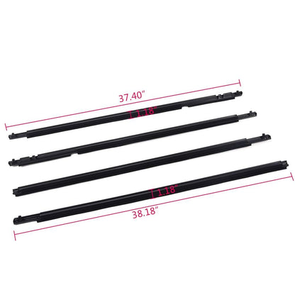 G-PLUS Weatherstrip Outer Door Window Trim Seal Belt Compatible with Toyota Corolla CE/LE/S/XLE/XRS/Base Sedan 4-Door 2009-2012 Window Moulding Trim 4 PCS