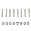 G-PLUS Auto SBC Stainless Steel Valve Cover Stud Bolts Kit Compatible with 1955-1986 265/283/302/305/327/350/400 SB Chevy Engines 8pcs Valve Cover Stud Bolts Stainless Steel