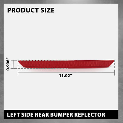 G-PLUS Rear Left Bumper Reflector, Compatible with BMW 4-Series 428i 430i 435i 440i 2014-2020 with M Package, Driver Side, BM1184107, 63147847233