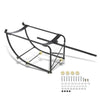 G-PLUS 55 Gallon Drum Cradle Stand Rack 600 Lbs Capacity w/ 4 Wheels Black