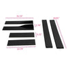 Universal 2.2 Meters / 86.6 Inch Carbon Fiber Look Side Skirt Extensions Rocker Panel Splitters Lip Kit