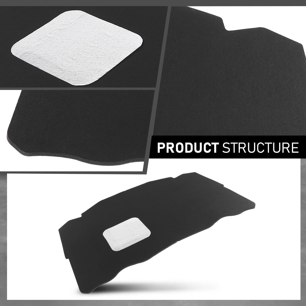 G-PLUS Hood Insulation Pad Compatible with Benz W124 E Class 1990-1995,Fit Benz 300CE 300E 300TE 1990-1993,Fit Benz 400E 500E 1992-1993 1246820726