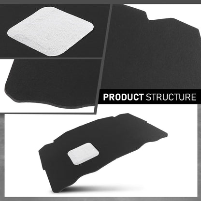 G-PLUS Hood Insulation Pad Compatible with Benz W124 E Class 1990-1995,Fit Benz 300CE 300E 300TE 1990-1993,Fit Benz 400E 500E 1992-1993 1246820726