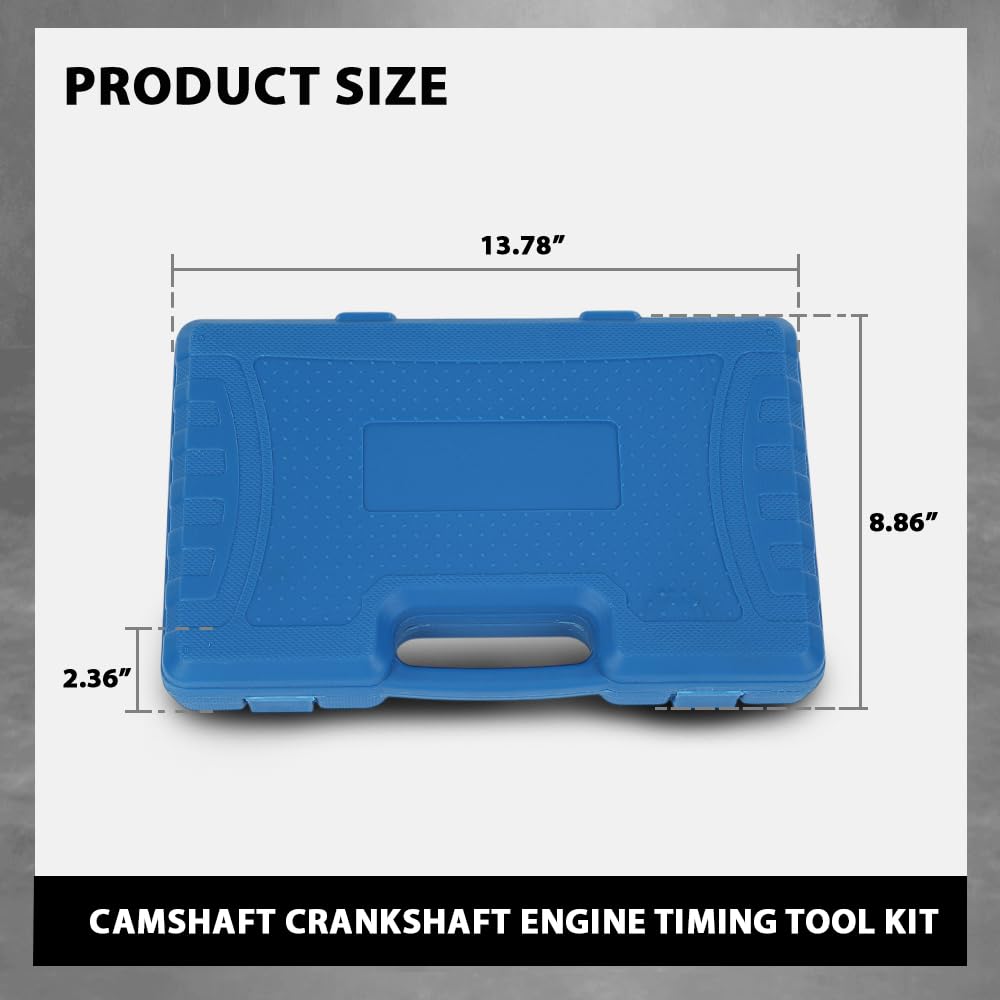 G-PLUS Camshaft Crankshaft Engine Timing Tool Kit Compatible with Audi VW VAG 2006-2018 Silver