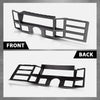 G-PLUS Dash Bezel Radio Surround Trim Compatible with Jeep Cherokee XJ 1984-1996 with Hole Silver