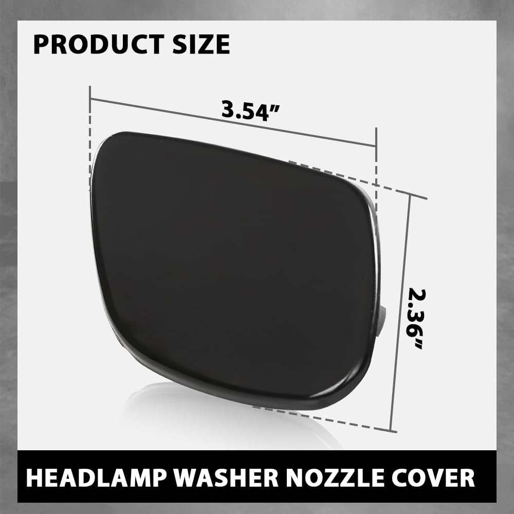 G-PLUS Headlamp Washer Nozzle Cover Headlight Cleaning Cap 2 Pcs Compatible with Lexus RX330 2004-2006,Fit Lexus RX350 2007-2009 85382-48010