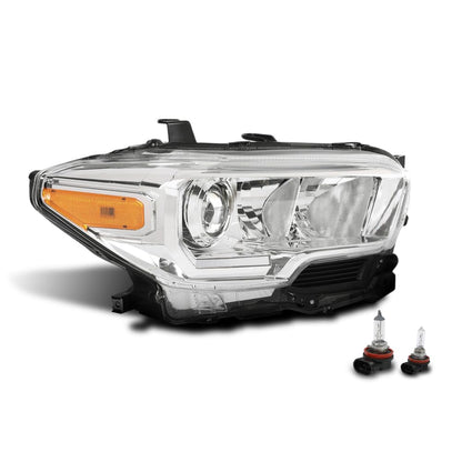 G-PLUS Headlight Assembly Right Side Compatible with Toyota Tacoma SR Crew Cab/Extend Cab Pickup 2019-2023 White