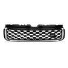 G-PLUS Front Upper Grille Vent Grill with Chrome Trim Compatible with Land Rover Range Rover Evoque 2010-2018 Glossy Black