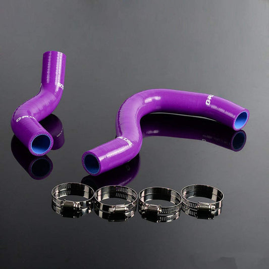 G-PLUS Silicone Radiator Coolant Hose Pipe Kit Clamps Compatible With Civic Type Rep3K 20A,Purple