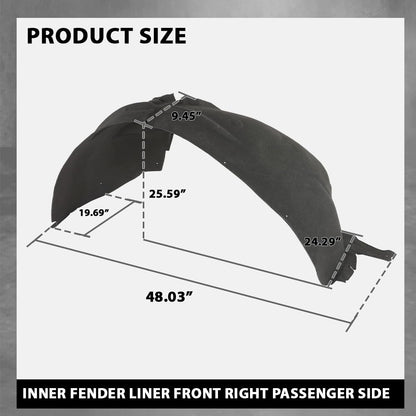 G-PLUS Fender Inner Liner Front Right Passenger Side Compatible with Chevy Blazer 2019-2023 GM1249298, 84730493