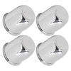 G-PLUS 4pcs Push Through Chrome Wheel Center Caps Fit 3.18" Rims Center Bore Dimensions Only Center Bore Trailer Rim Scratched(Not Fit on OEM Rims)