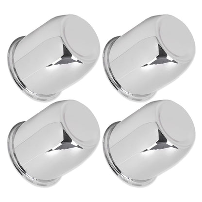 G-PLUS 4pcs Push Through Chrome Wheel Center Caps Fit 3.18" Rims Center Bore Dimensions Only Center Bore Trailer Rim Scratched(Not Fit on OEM Rims)