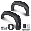 G-PLUS Fender Flares Modified Compatible with Chevy Silverado 1500 2019-2021 Not Fit GMC Sierra LD 2019 Pocket Rivet Wheel Opening Molding Arch Trim 4PCS Black
