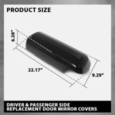 G-PLUS Door Mirror Covers 2PCS for Peterbilt 579 2013-2023 Left Right Front View