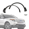 G-PLUS Fender Flares Compatible With 2011-2015 Ford Explorer, Wheel Fender Arch Molding Trim Black (Front Left+Front Right Side)