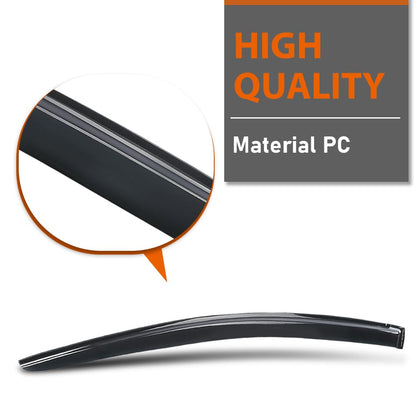 G-PLUS Out-Channel Window Vent Visor Deflectors Tape-On Side Rain Guards Compatible with Subaru Crosstrek 2024-2026 Base Premium Sport Limited 4 PCS Smoky