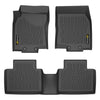 G-PLUS TPE Cargo Liners,Compatible with Nissan Rogue 2014-2020 (No Rogue Sport/Select Models),All Weather Full Cover Protection, Black 1st & 2nd Row Floor Liners 3PCS