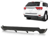 G-PLUS Lower Rear Bumper Cover w/o Tow Textured Compatible with Jeep Grand Cherokee 2011-2021 (For Models with 3.6L Single Exhaust & without Tow Package)