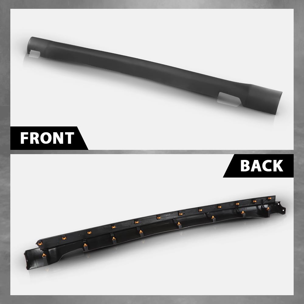G-PLUS Skirt Rocker Molding Panel Passenger Right Side Compatible with Jeep Cherokee 2014-2022 Black 1YW36RXFAI