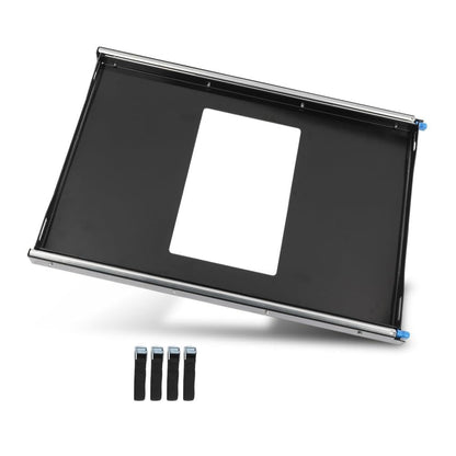 G-PLUS Slide Mount for 28/65L Portable Refrigerator Compatible with Car Fridge w/ Tie-Down Straps Black