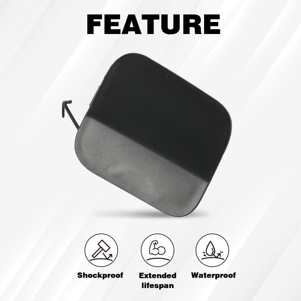 G-PLUS Tow Hook Cover Passenger Side Front Compatible with Toyota Highlander/Highlander Hybrid 2020-2022 521270E930, 191275718155, TO1029141 Towing Hook Cover