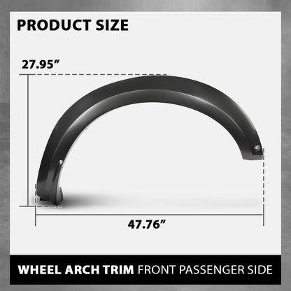 G-PLUS Front Right Fender Flare Wheel Arch Molding, Compatible with Ford F150 Raptor 2017-2018, Passenger Side, HL3Z16038AB, HL3Z-16038-AB
