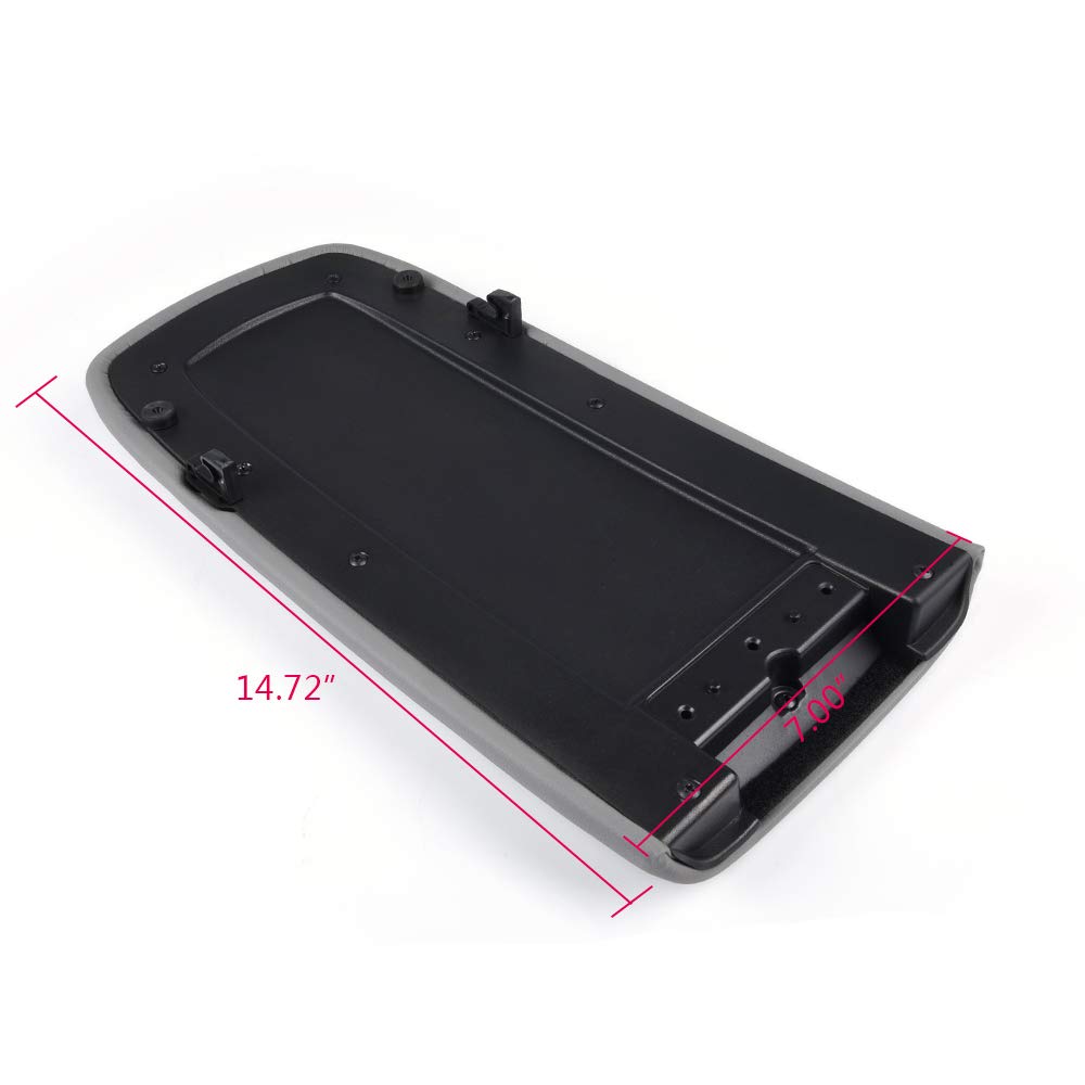 G-PLUS Center Console Lid Cover Compatible with 1997-2001 Explorer Mountaineer 2001-2002 Sport Trac Light Grey