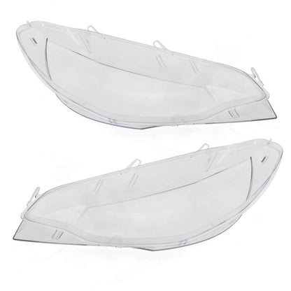 G-PLUS Front Headlight Lenses Cover Compatible with 2008-2014 X6 E71,Left & Right Side Replacement A Pair Clear Lens