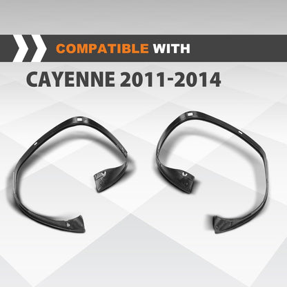 G-PLUS Rubber Sealing Trim Headlamp Decorative Strip Compatible with Porsche Cayenne 2011-2014 Black