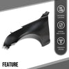 G-PLUS Fender Front Left Driver Side Compatible with Cadillac ATS Sedan 2013 2014 2015 2016 2017 2018 GM1240380, 84110677 Primed Black