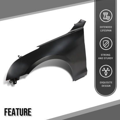 G-PLUS Fender Front Left Driver Side Compatible with Cadillac ATS Sedan 2013 2014 2015 2016 2017 2018 GM1240380, 84110677 Primed Black