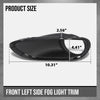 G-PLUS Fog Light Trim Driving Lamp Front Driver Left Side Hand Compatible with Porsche Cayenne Turbo 2011 2012 2013 2014, Fit Porsche Cayenne Turbo S 2013-2014 95850509300, PO1038105 Black