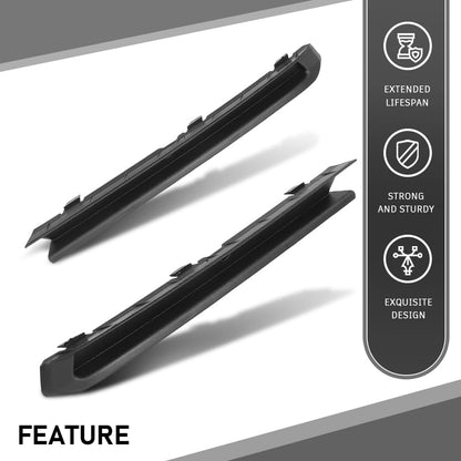 G-PLIS Bumper Trim w/Fog Light Hole Front LH and RH Compatible with Volkswagen Jetta Wolfsburg Edition 2015-2018 5C6807234A9B9, 5C6807233A9B9, VW1039137, VW1038137 Black