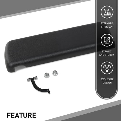 G-PLUS Center Console Lid Cover Compatible with Chevy Camaro 1973-1981 Fit Pontiac Firebird 1970 1971 1972 1973 1974 1975 1976 1977 1978 1979 1980 1981 Armrest Lid Kit 10019554 Black
