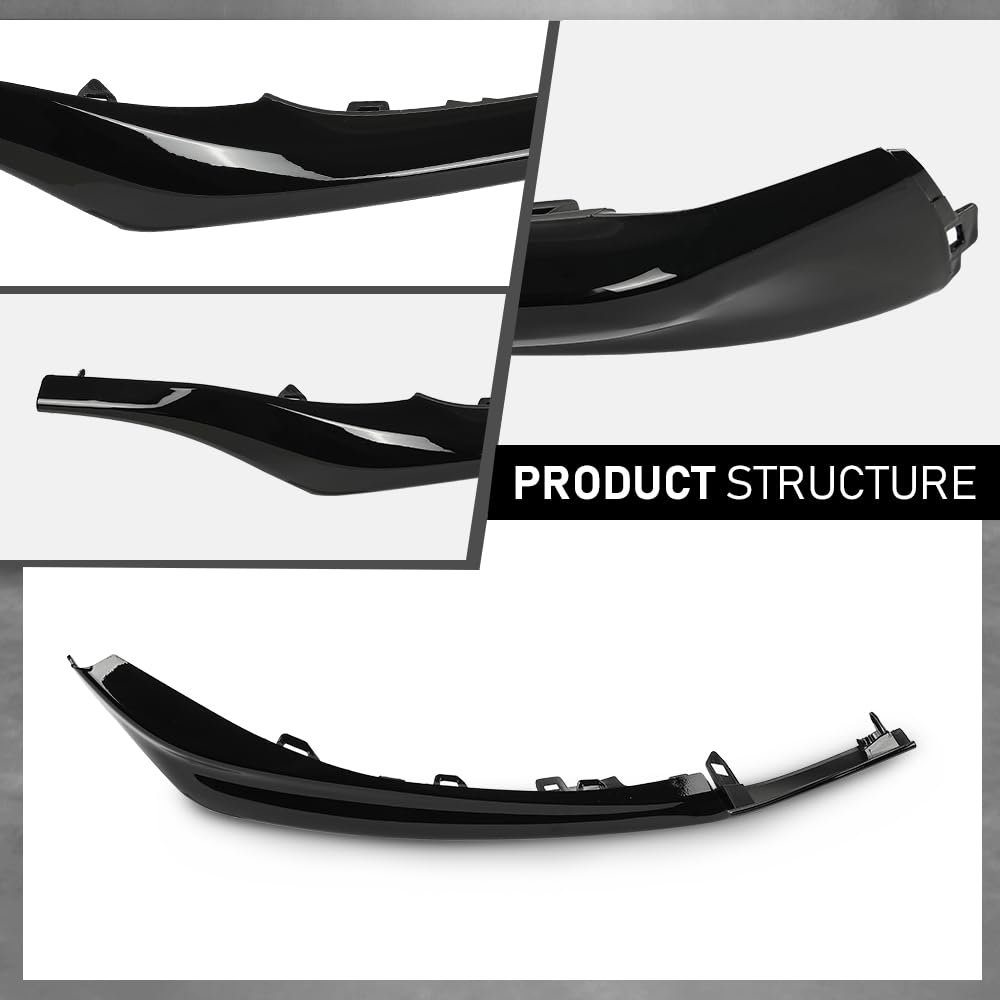 G-PLUS Front Bumper Side Lower Trim Left Matte Compatible with Toyota Camry XSE SE 2021-2023 5312406260