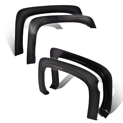 G-PLUS Fender Flares, Compatible with Chevy Silverado 1500 2007-2013 Fleetside 69.3" Short Bed Crew Cab (Only Fit 2007 Silverado New Body Style, Not Fit GMC models) Textured Protector Cover