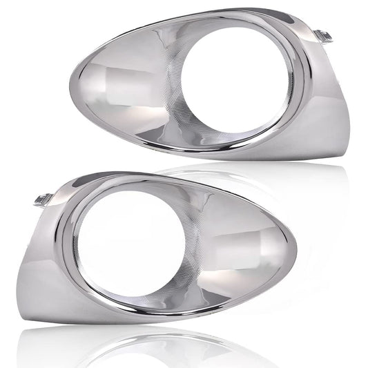 G-PLUS Fog Light Lamp Bezel Compatible with 2013-2015 RX350/RX450h Base Model Left Driver Right Passenger Side Fog Light Trim Bezel Bumper 814810E110 814820E110 LX1038105 LX1039105