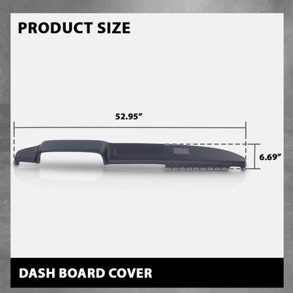 G-PLUS TPE Dashboard Dash Cover Compatible with Toyota Pickup 1979-1983 w/o Side Window Defrost Only Dark Blue ABS