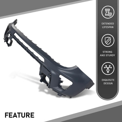 G-PLUS 1PC Front Upper Bumper Cover Compatible with Jeep Renegade Non Trailhawk 2019 2020 2021 2022, 6VM44TZZAA, CH1014136, Black
