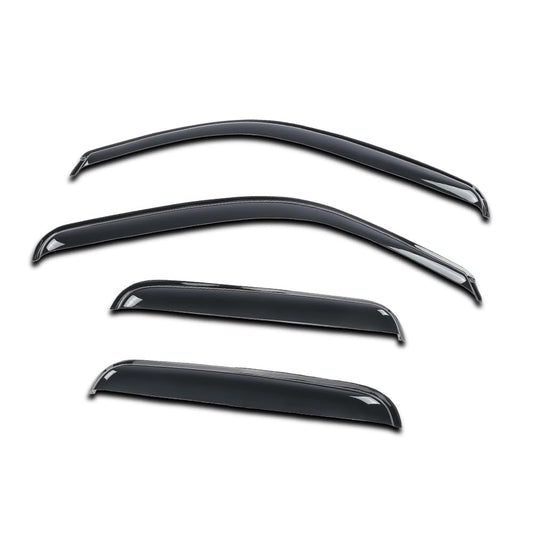 G-PLUS Out-Channel Window Visor Deflectors Compatible with Chevy Silverado & GMC Sierra 1500 1999-2006 | Rain & Glare Protection | Cab Cooler | Smoky