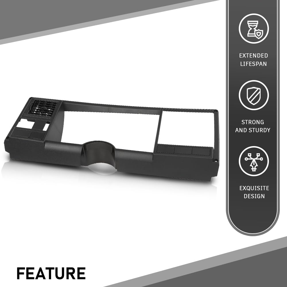 G-PLUS Speedometer Dash Bezel Tirm Panel Compatible with Chevy Silverado GMC Sierra Truck 1988 1989 1990 1991 1992 1993 1994 (Black ABS Plastic)