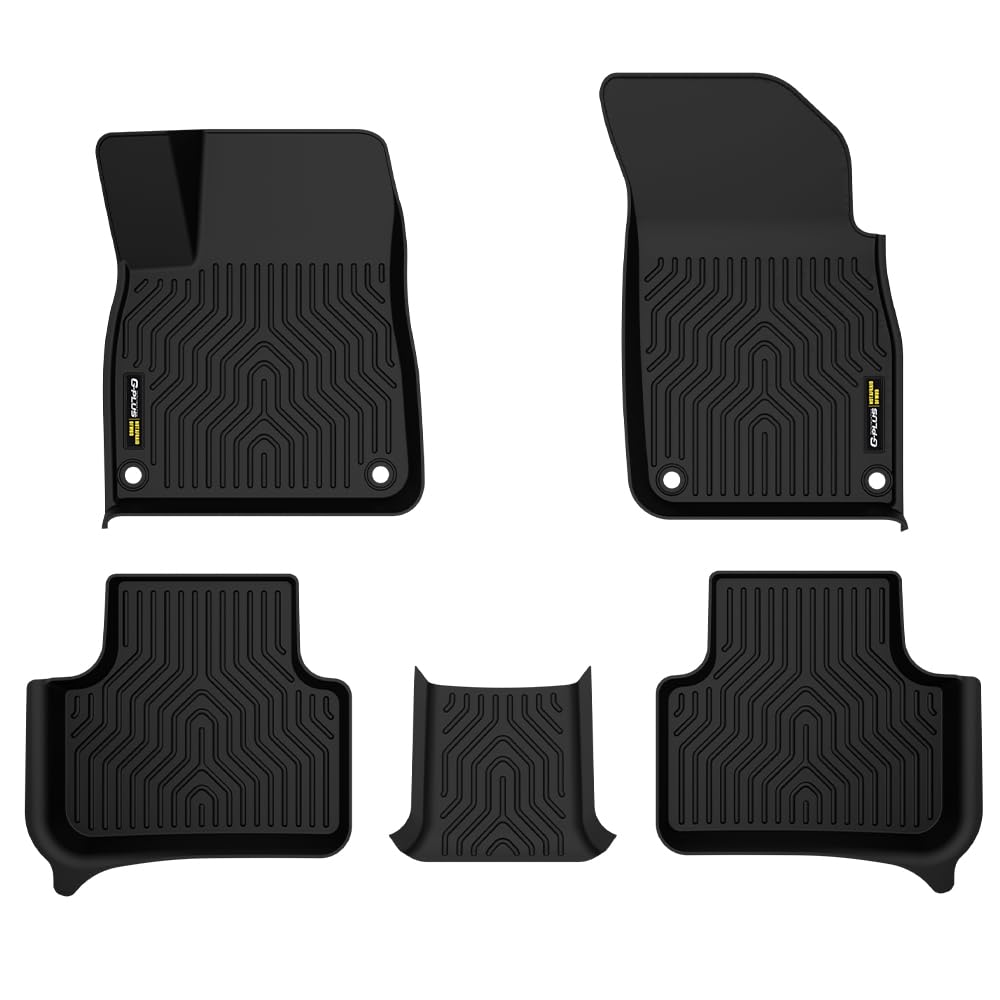 G-PLUS TPE Cargo Liners, Compatible with Audi Q7 2017-2025, Fit Audi Q8 2019-2025, All Weather Full Cover Protection 1st & 2nd Row, Floor Liners