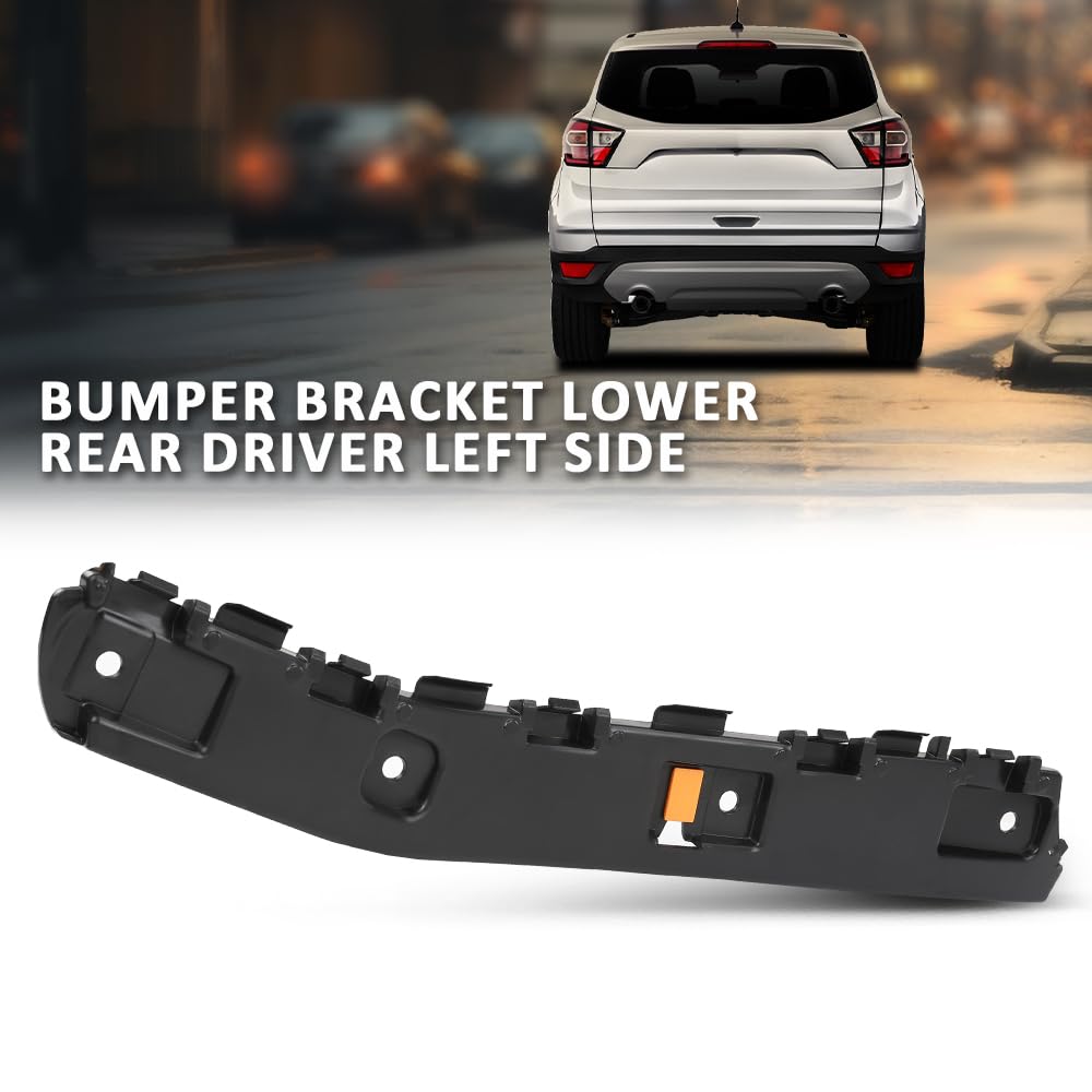 G-PLUS Rear Left Lower Bumper Support Bracket, Compatible with Ford Escape SEL 2018-2019/ Ford Escape (submodel: S, SE, Titanium) 2017-2019, Driver Side, GJ5Z17D943B, FO1142125