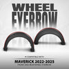 G-PLUS Front and Rear Wheel Eyebrow Fender Trim Compatible with Ford Maverick 2022 2023 2024 2025 Black