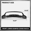 G-PLUS Front Lower Bumper Cover Fascia Compatible with Jeep Grand Cherokee 2014-2021