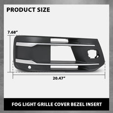 G-PLUS Fog Light Grille Cover 2PCS for Audi Q7 2016-2019 Close-up View