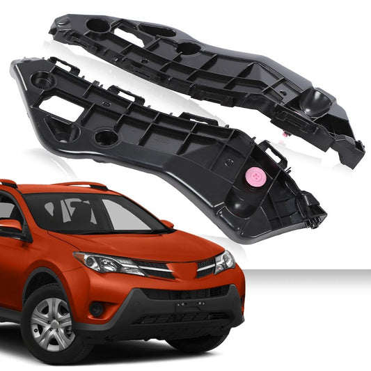 G-PLUS Front Bumper Support Spacer Retainer Brackets RH&LH Compatible with 2013-2015 Toyota RAV4 525350R030, 525360R030, TO1033116, TO1032116 Front 2-Pcs