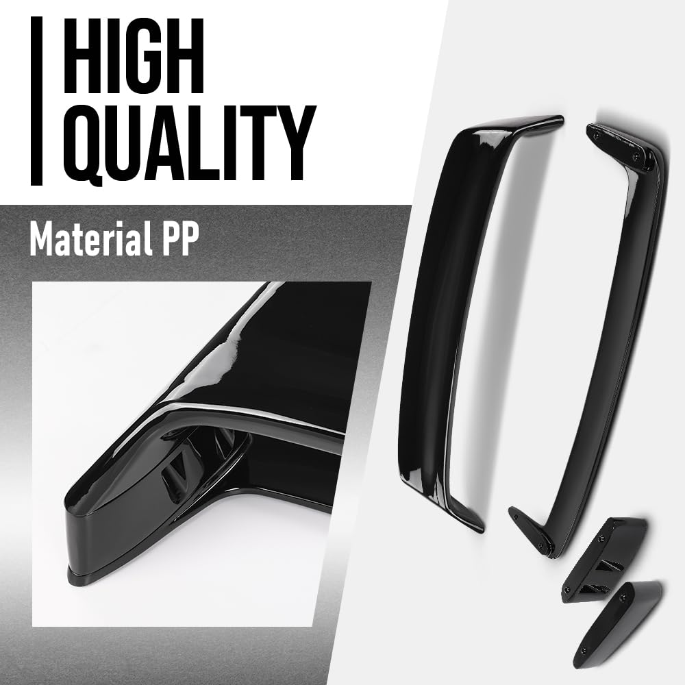 G-PLUS Rear Trunk Spoiler Wing Compatible with BMW 3 Series E36 2 & 4 Door Only 1992-1998, Fit BMW M3 Only 1994-1999, Not Fit Hatchback Model Gloss Black